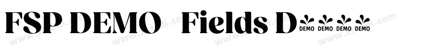 FSP DEMO   Fields D字体转换